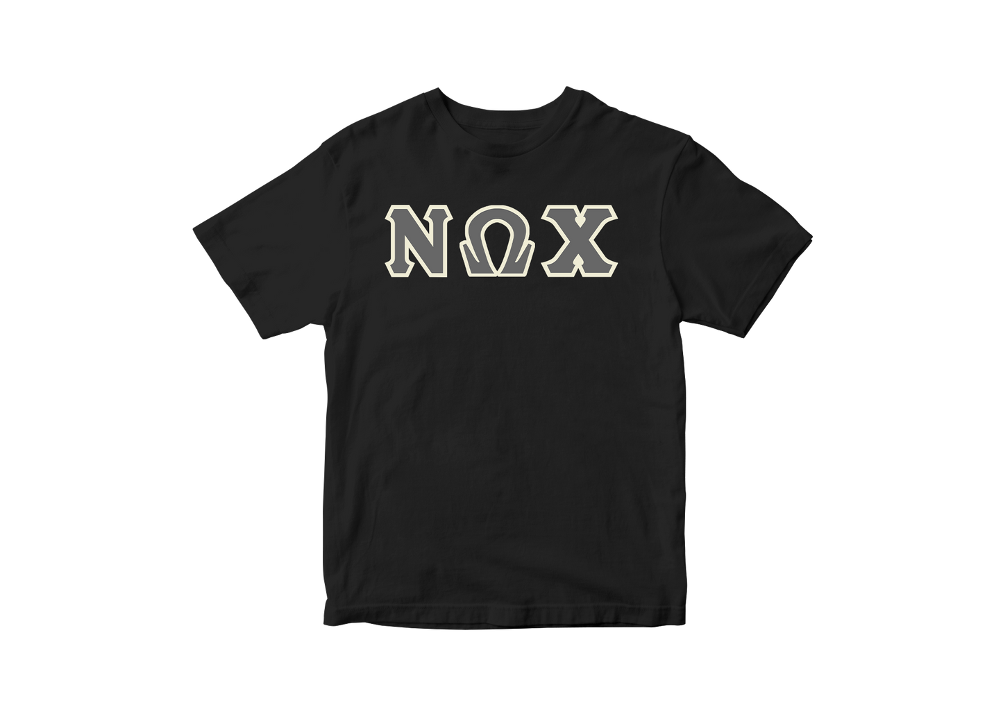 Nu Omega Chi Black Letter Tee