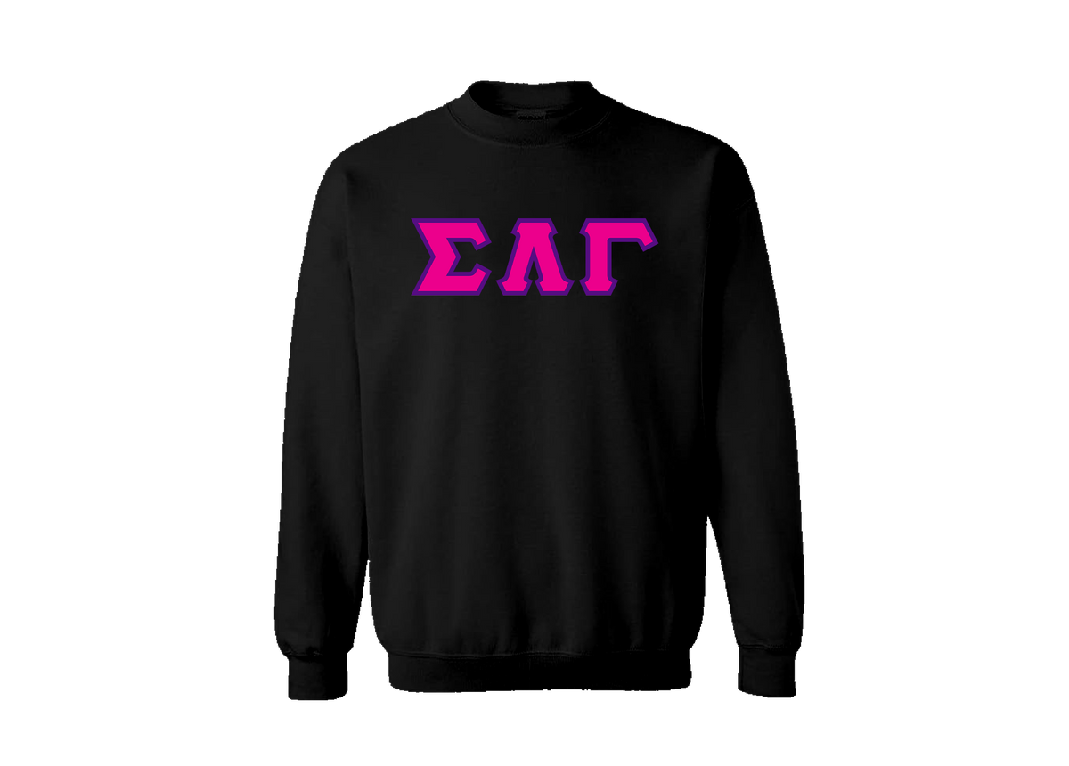 Sigma Lambda Gamma Black Crewneck
