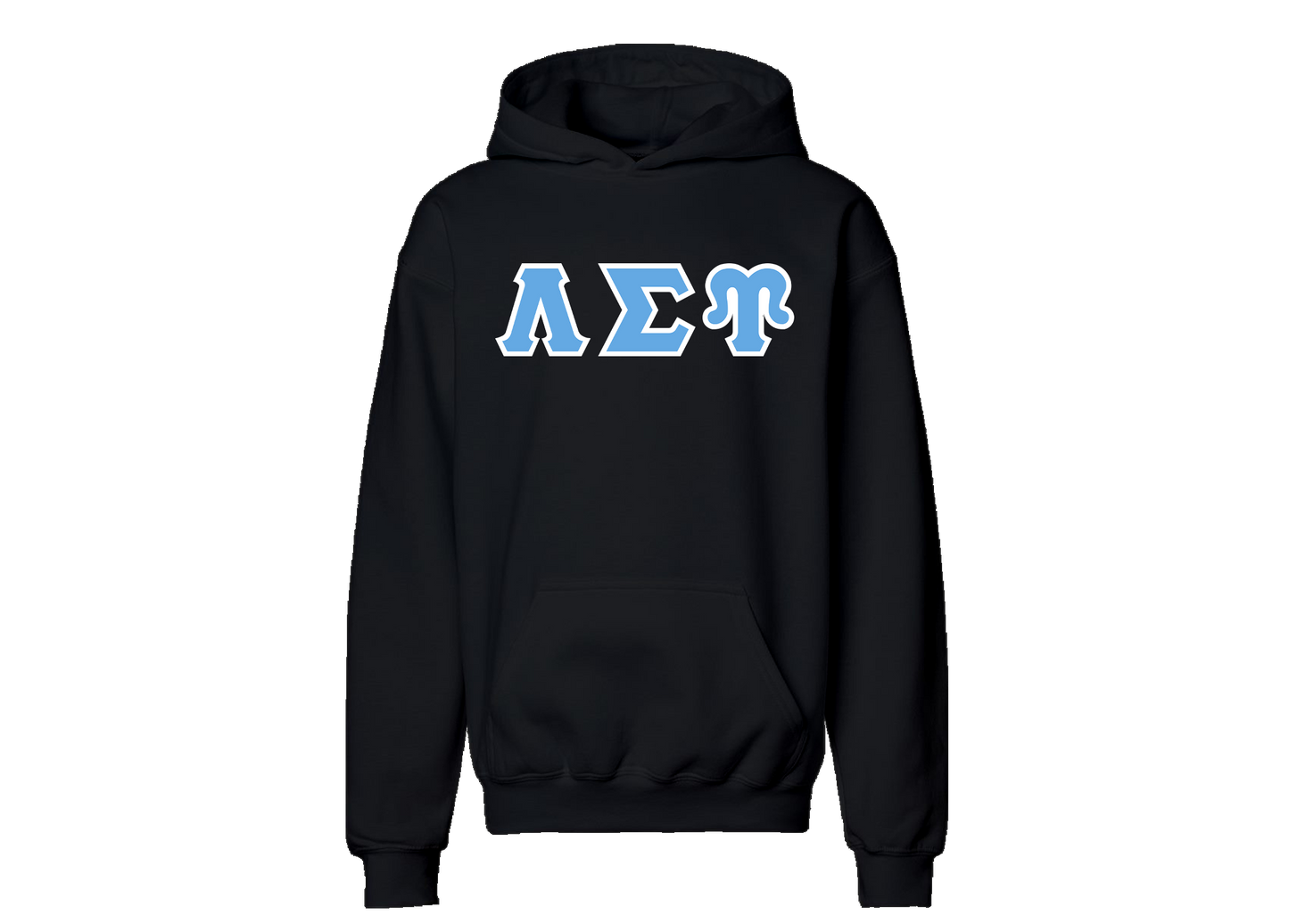 Lambda Sigma Upsilon Black Greek Letter Hoodie