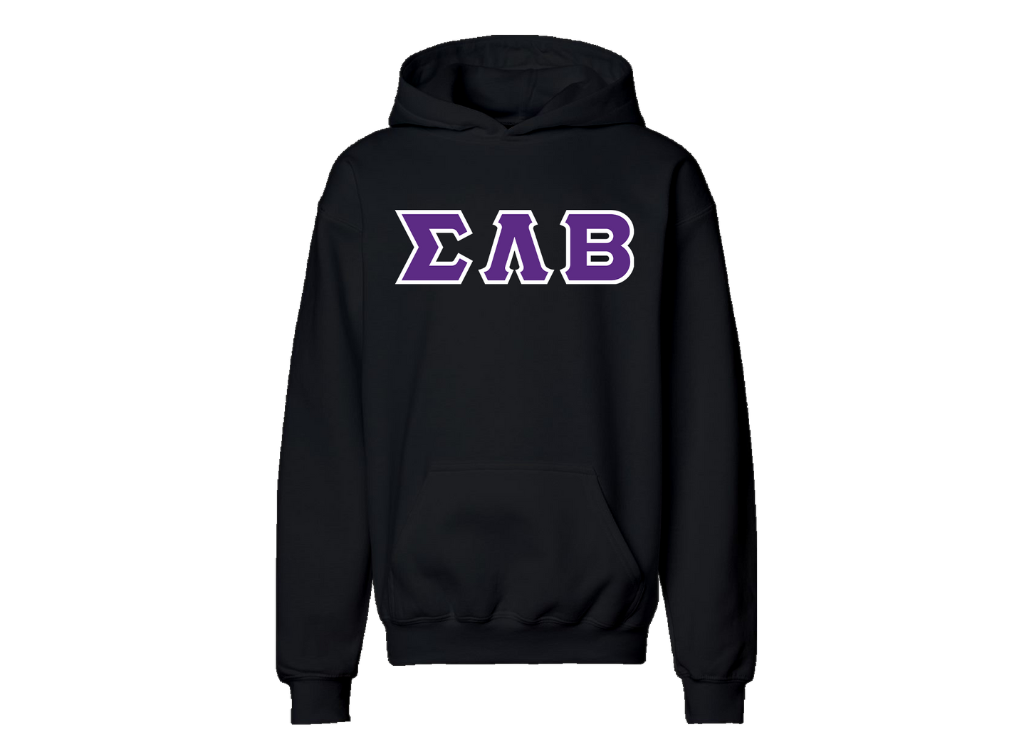 Sigma Lambda Beta Black Greek Letter Hoodie