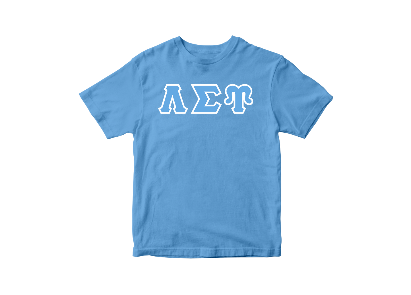 Lambda Sigma Upsilon Baby Blue Greek Letter Tee