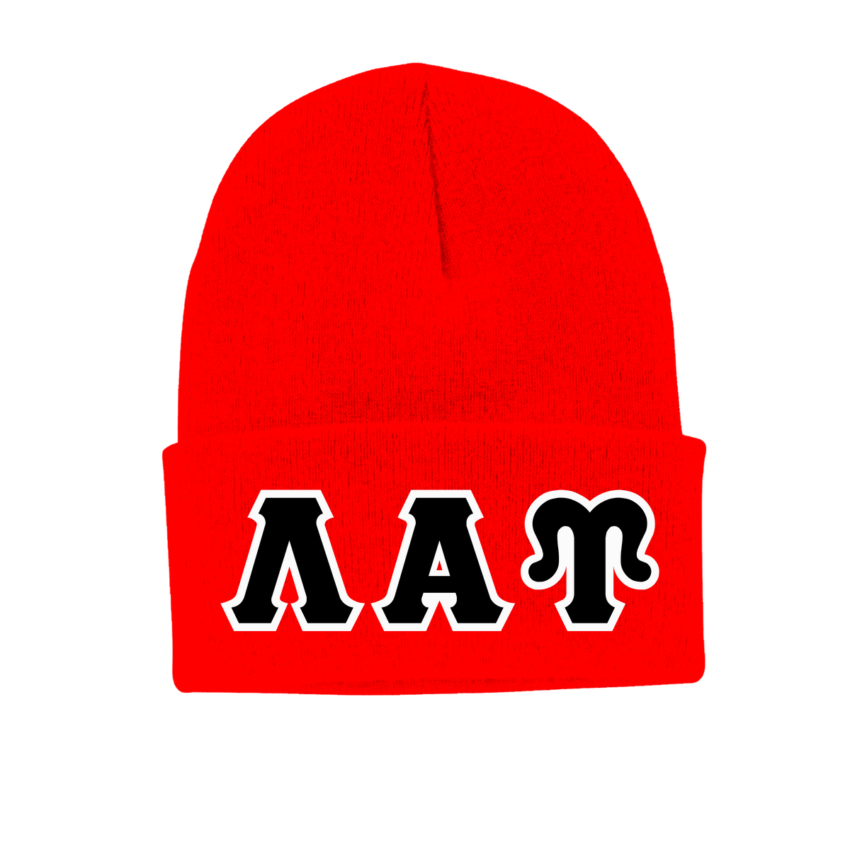Lambda Alpha Upsilon Red Beanie