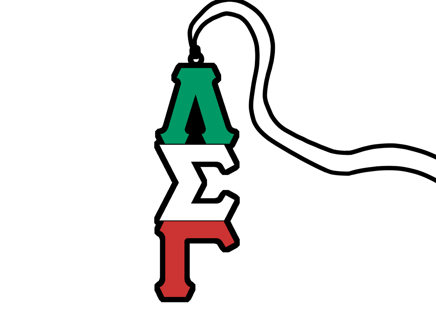 Lambda Sigma Gamma Greek Letter Tiki