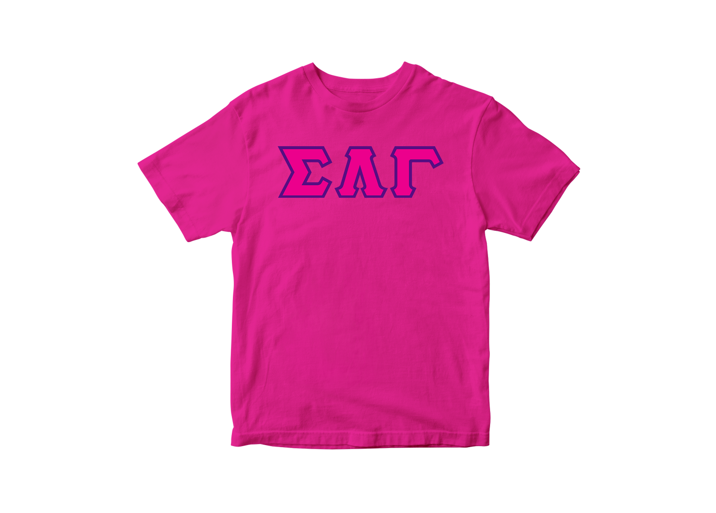 Sigma Lambda Gamma Pink Letter Tee