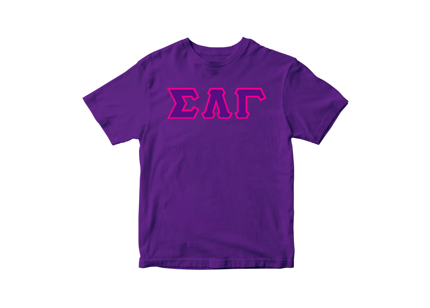 Sigma Lambda Gamma Purple Letter Tee