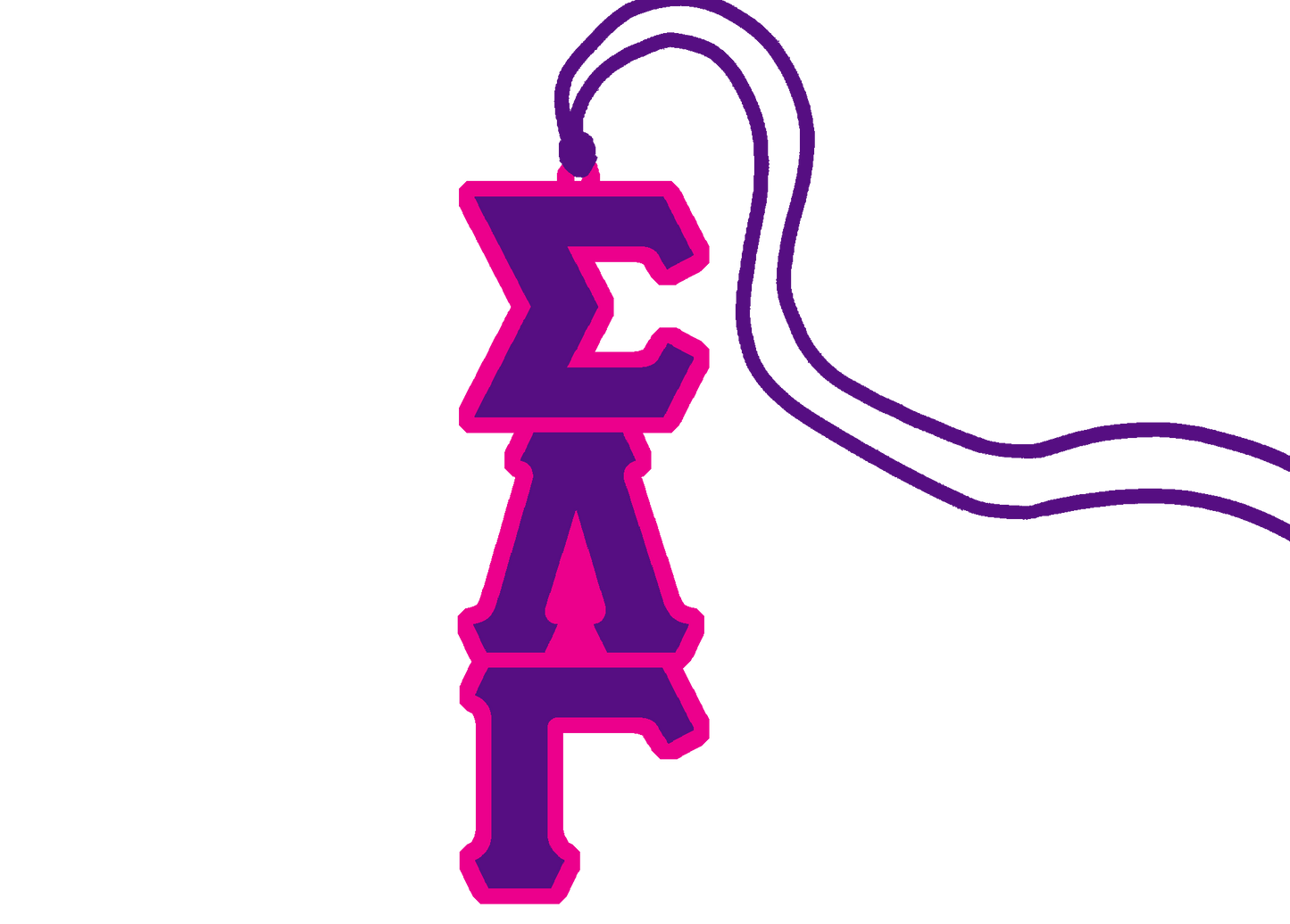 Sigma Lambda Gamma Greek Letter Tiki