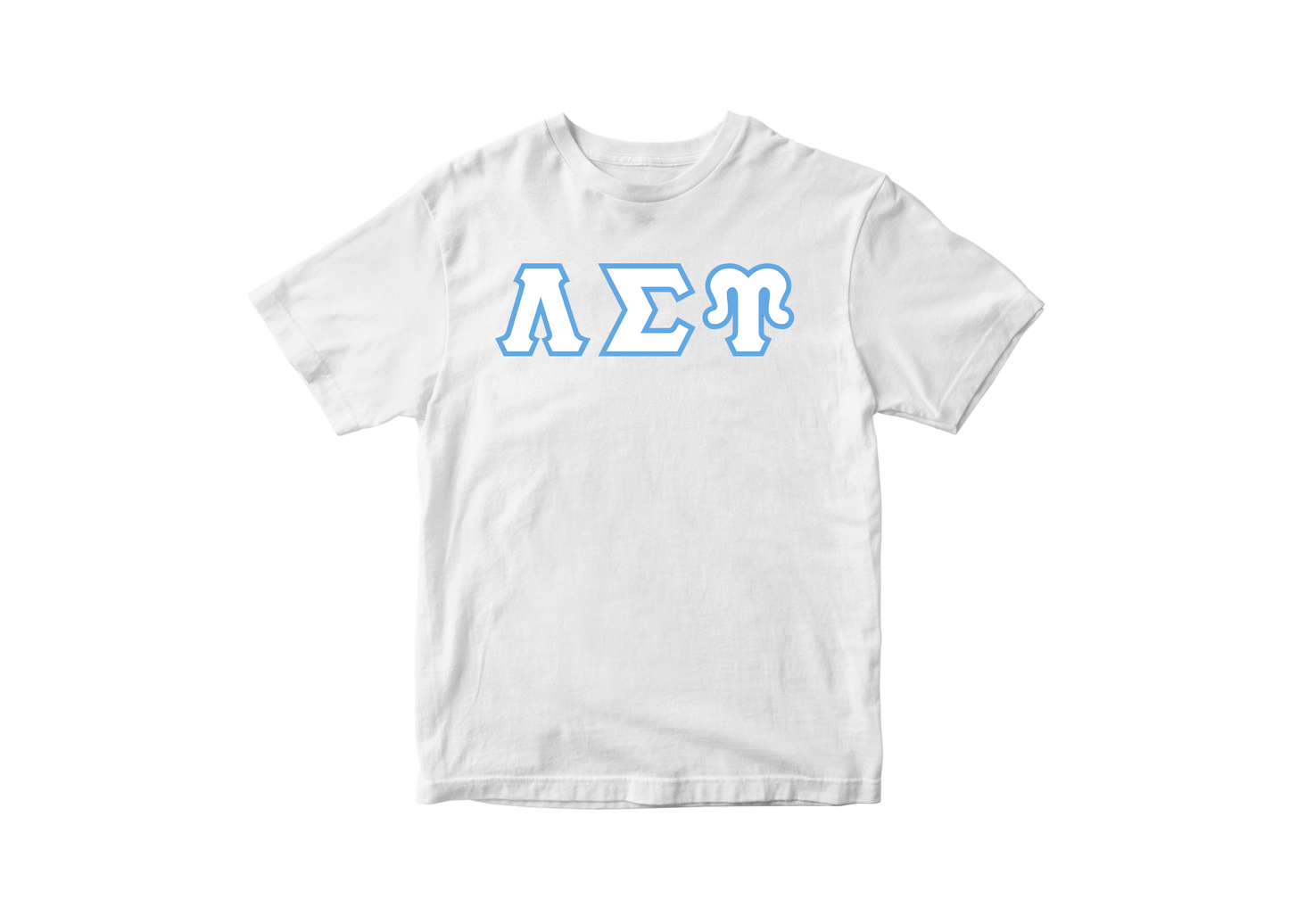 Lambda Sigma Upsilon White Greek Letter Tee