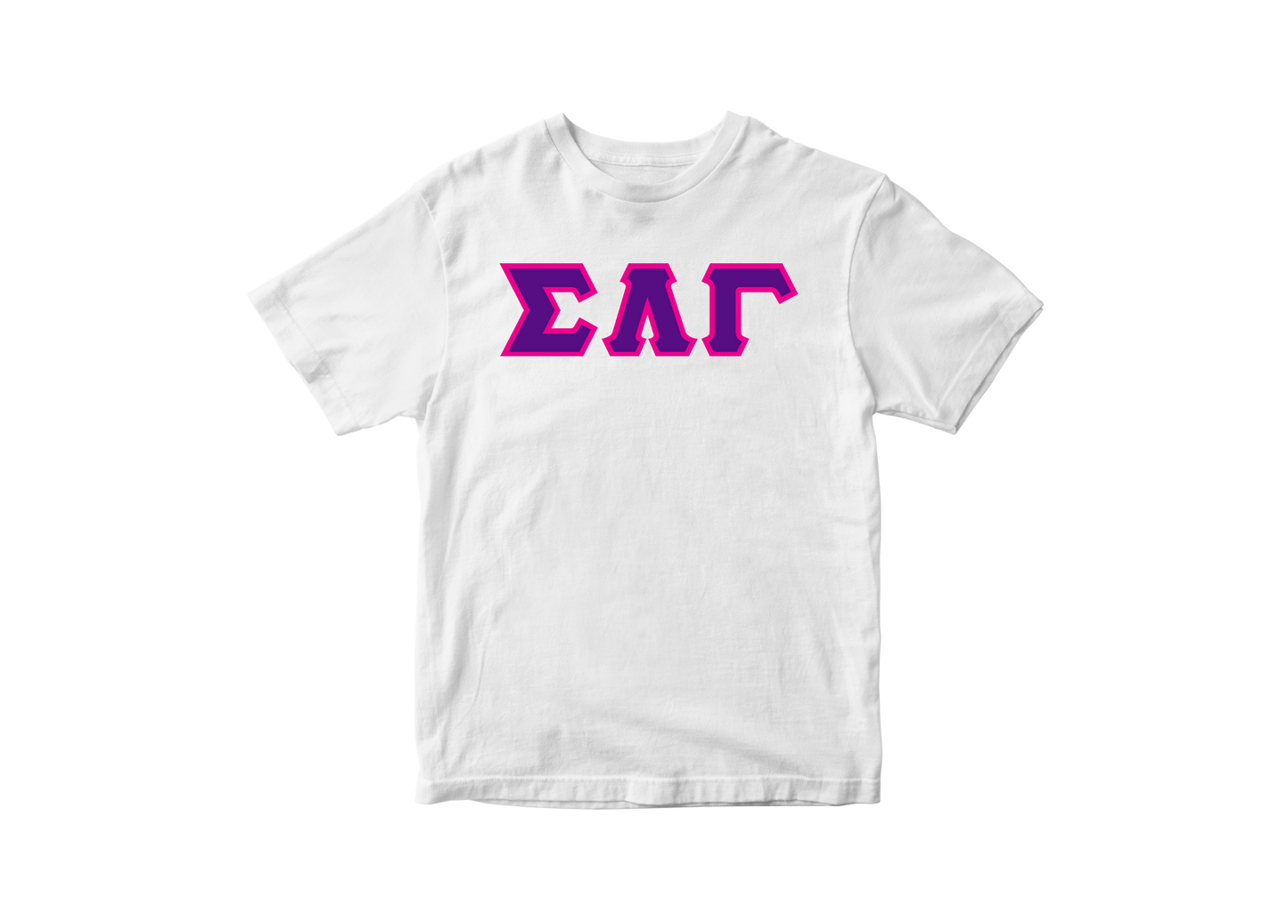 Sigma Lambda Gamma White Letter Tee