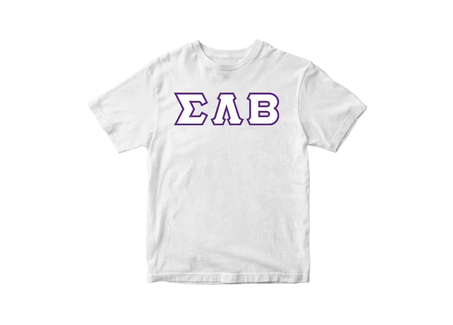 Sigma Lambda Beta White Greek Letter Tee