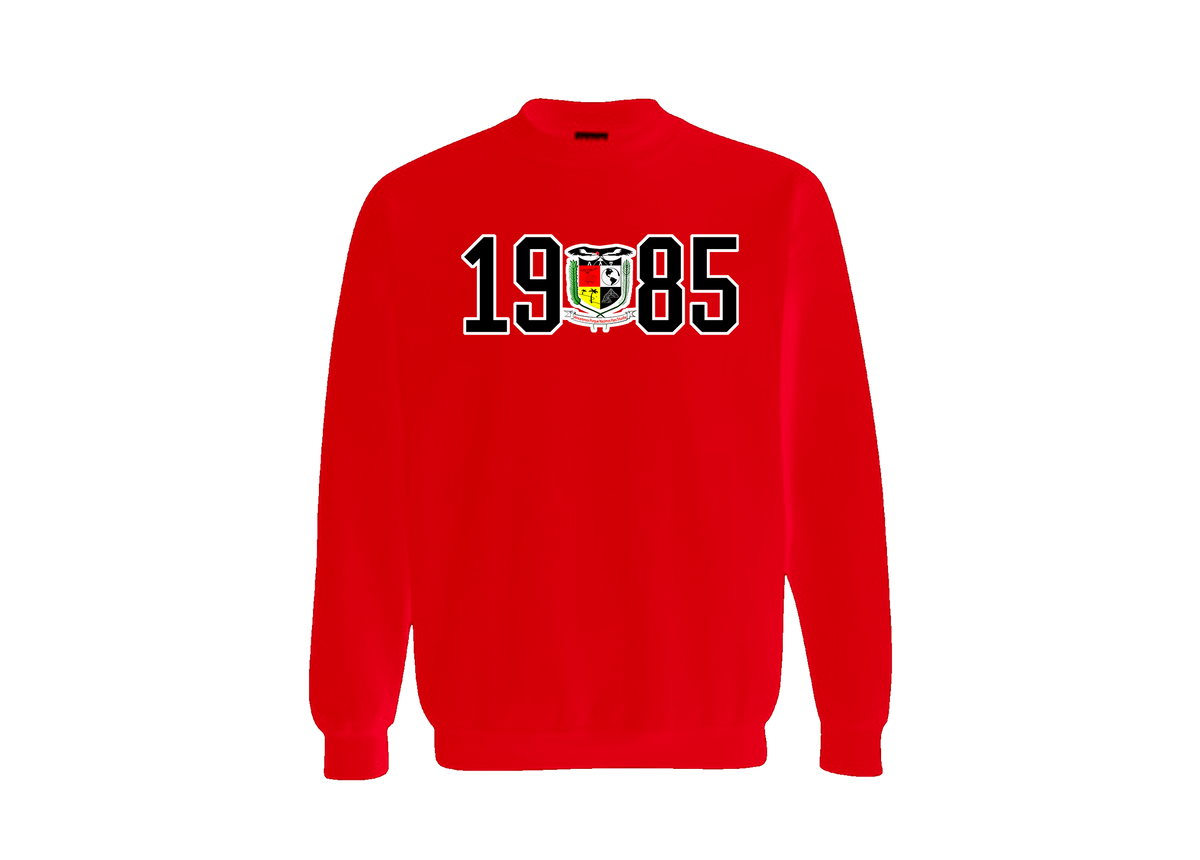 Lambda Alpha Upsilon Red Founding Year Crewneck