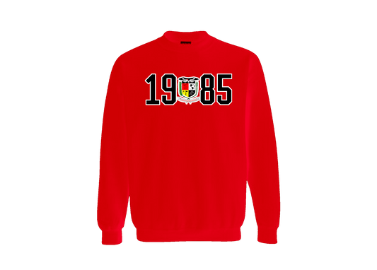 Lambda Alpha Upsilon Red Founding Year Crewneck
