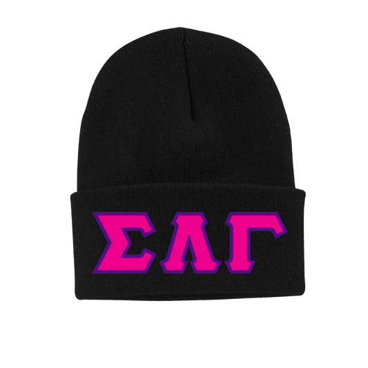 Lambda Sigma Gamma Black Beanie