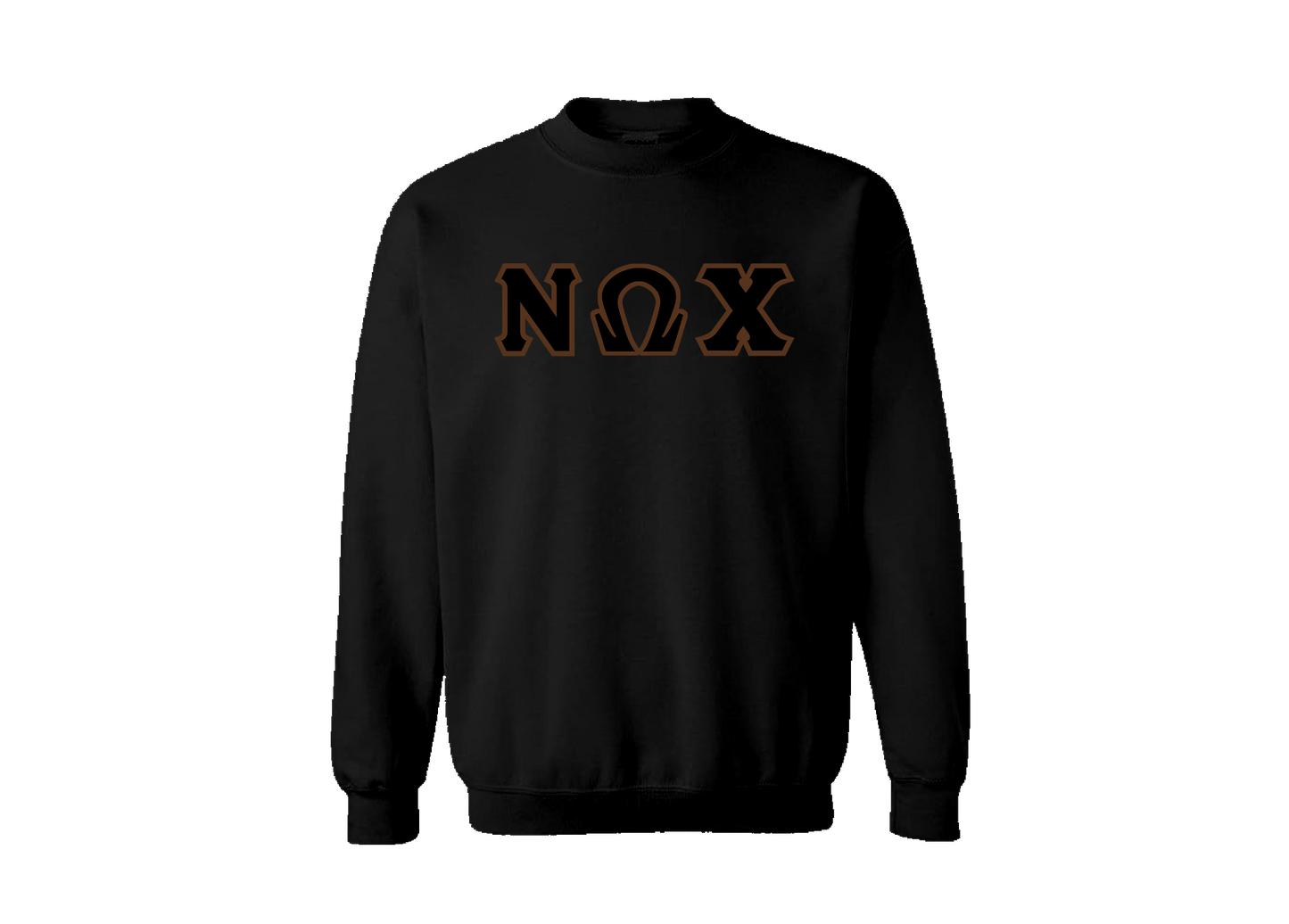 Nu Omega Chi Black Letter Crewneck