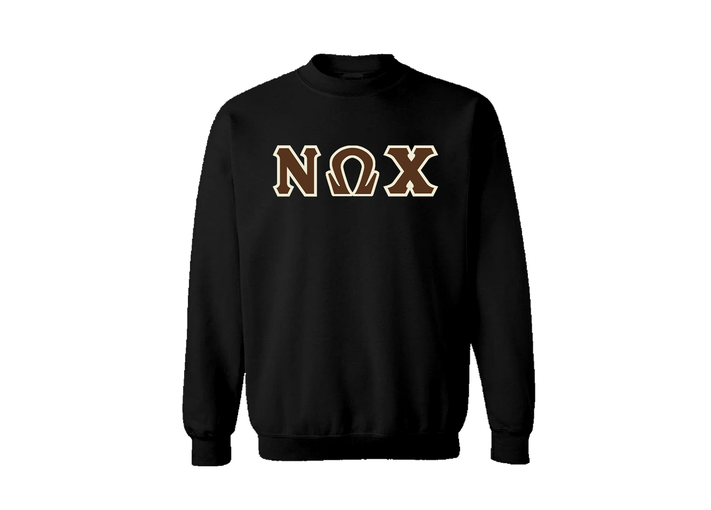 Nu Omega Chi Black Letter Crewneck