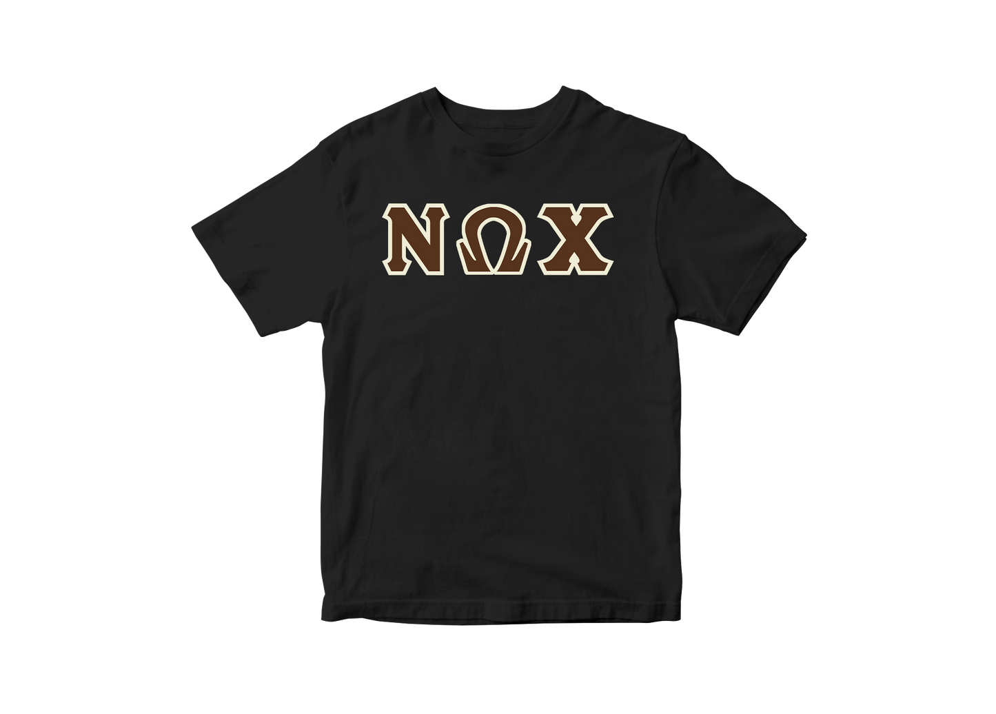 Nu Omega Chi Black Letter Tee