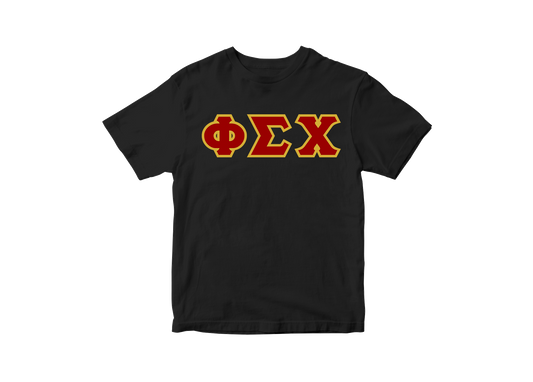 Phi Sigma Chi Black Letter Tee