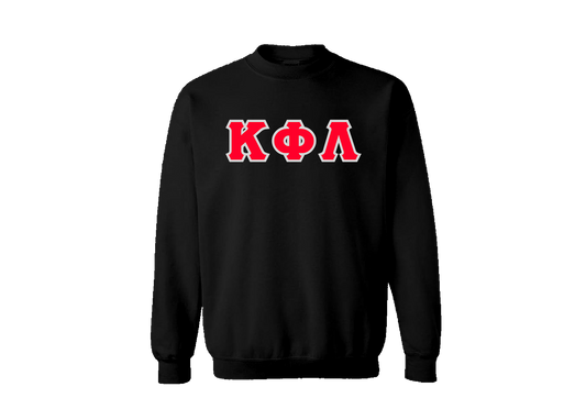 Kappa Phi Lambda Black Letter Crewneck
