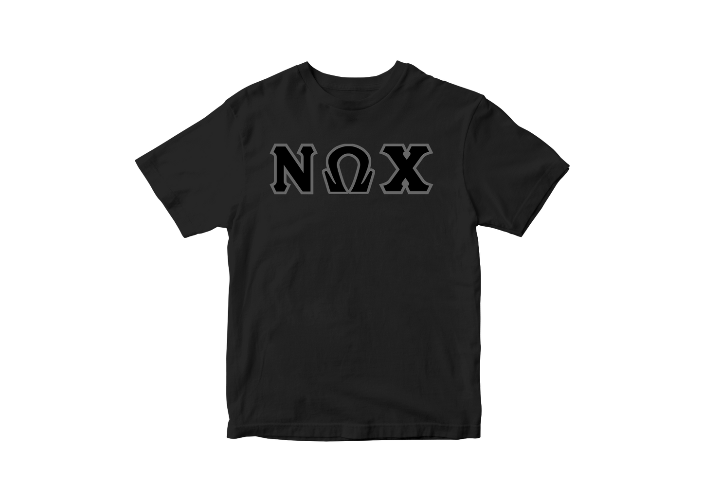 Nu Omega Chi Black Letter Tee