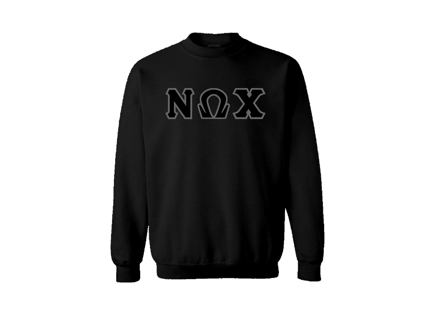 Nu Omega Chi Black Letter Crewneck