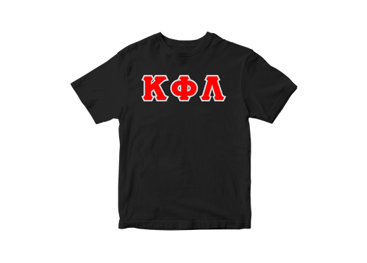 Kappa Phi Lambda Black Letter Tee