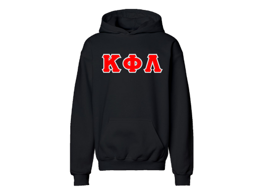 Kappa Phi Lambda Black Letter Hoodie