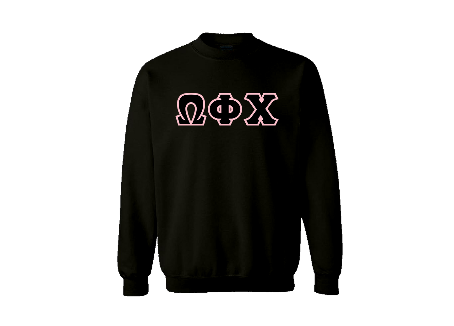 Omega Phi Chi Black Crewneck