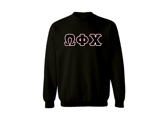 Omega Phi Chi Black Crewneck