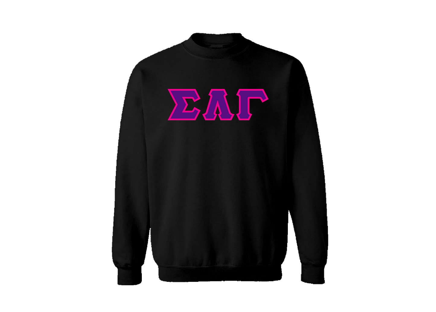 Sigma Lambda Gamma Black Crewneck