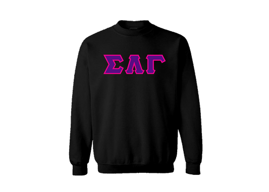 Sigma Lambda Gamma Black Crewneck