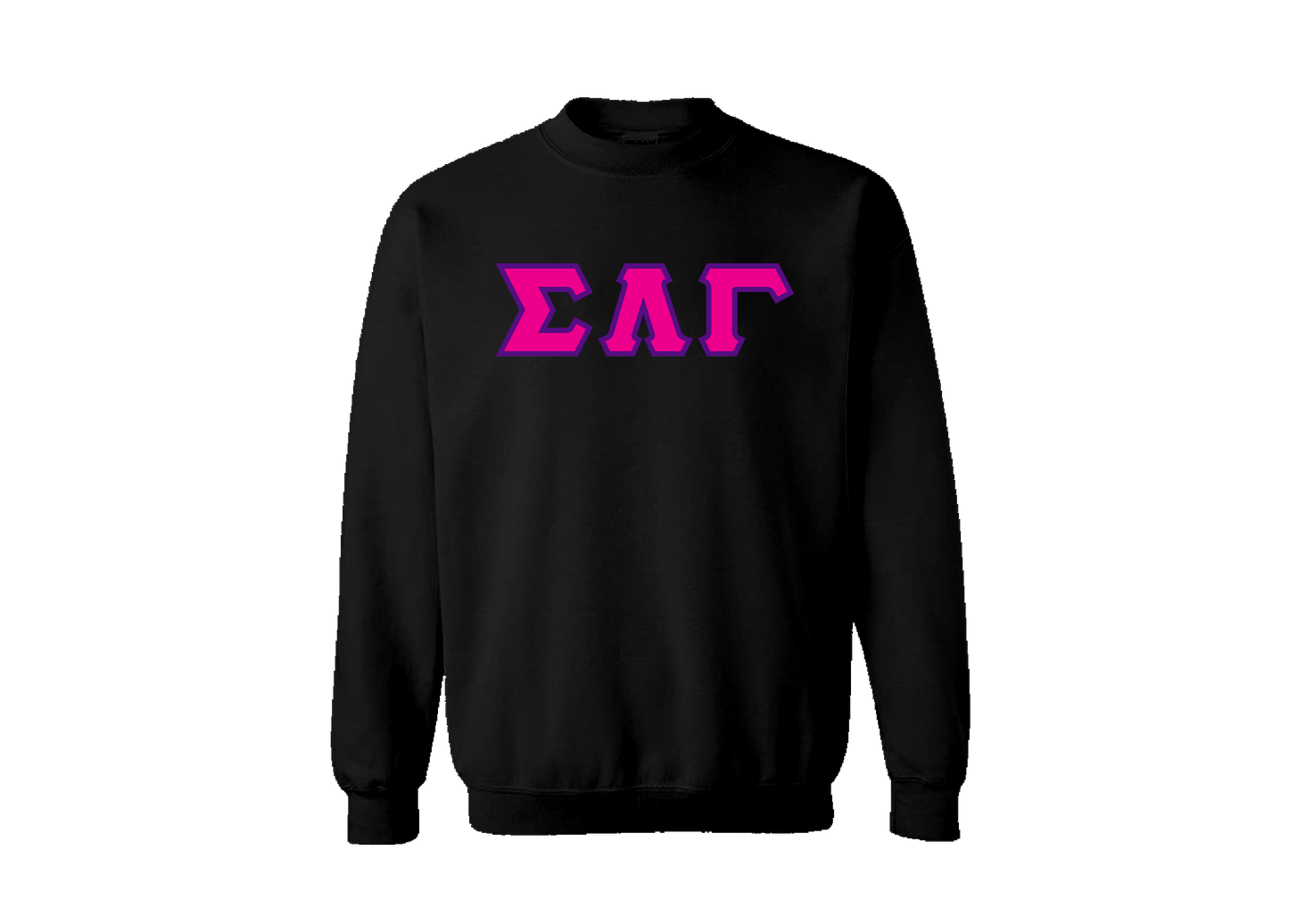 Sigma Lambda Gamma Black Crewneck