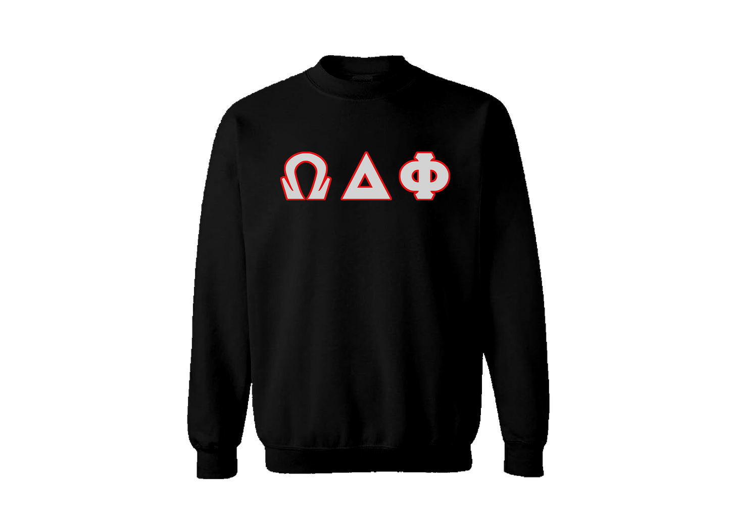 Omega Delta Phi Black Crewneck
