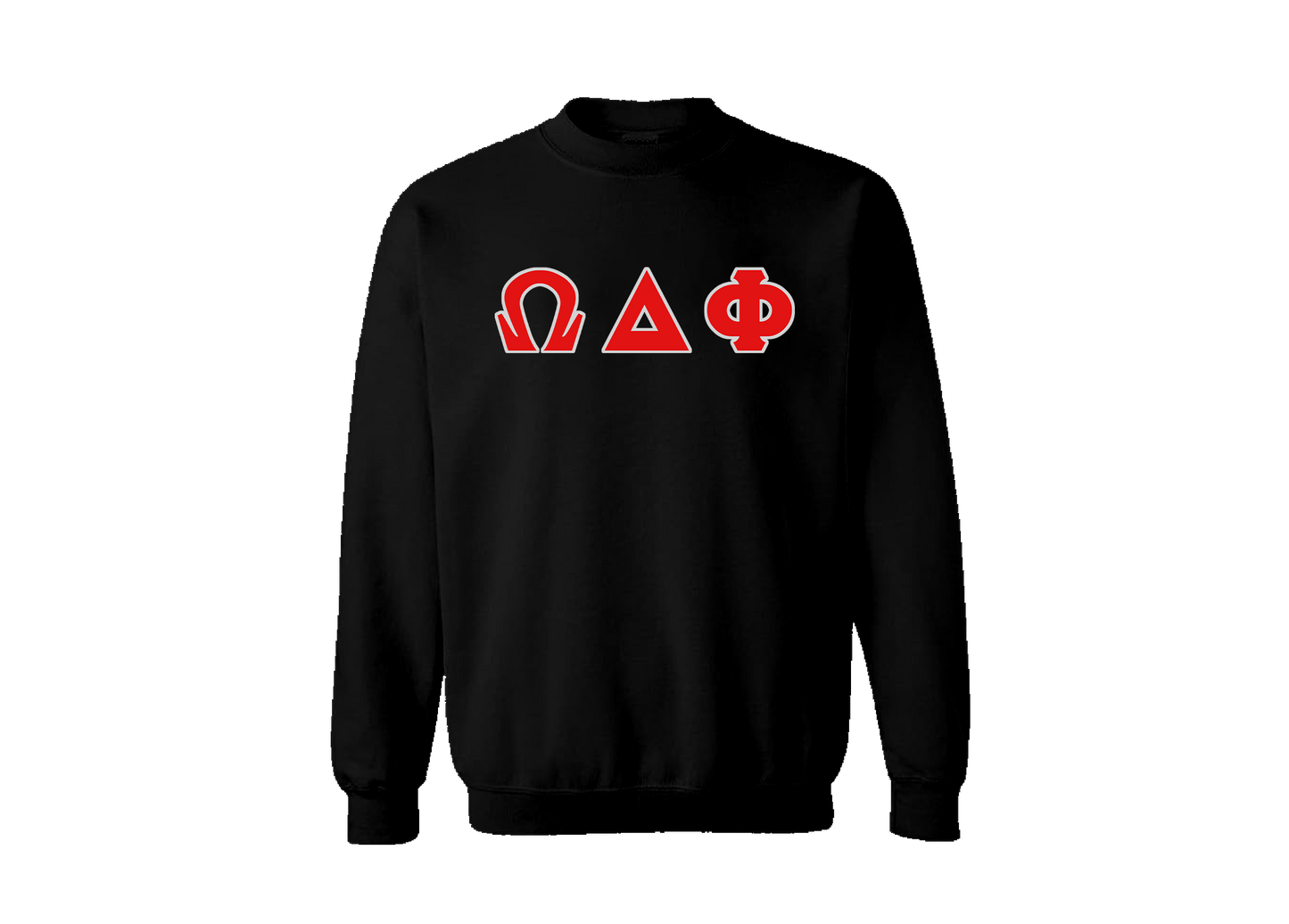 Omega Delta Phi Black Crewneck