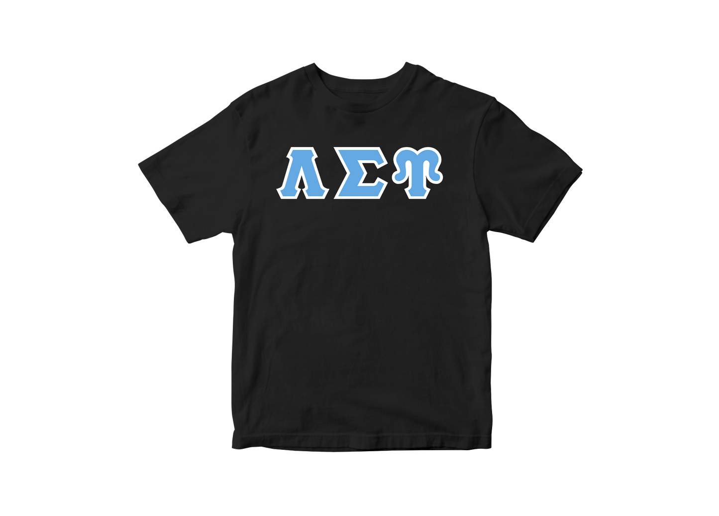 Lambda Sigma Upsilon Black Greek Letter Tee