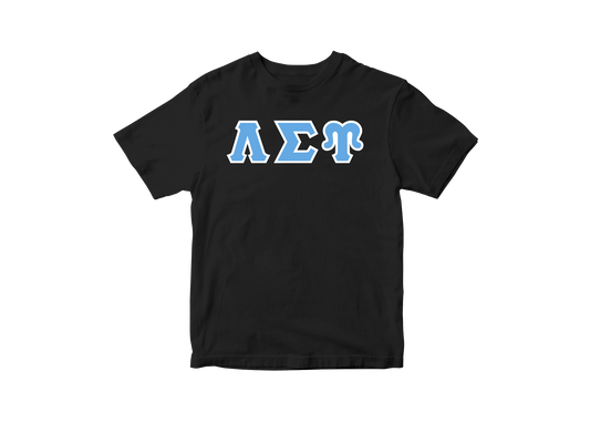 Lambda Sigma Upsilon Black Greek Letter Tee