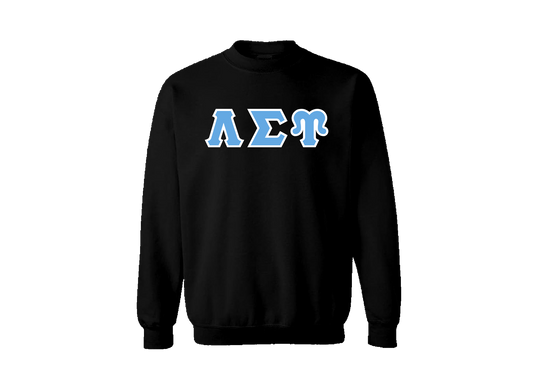 Lambda Sigma Upsilon Black Greek Letter Crewneck