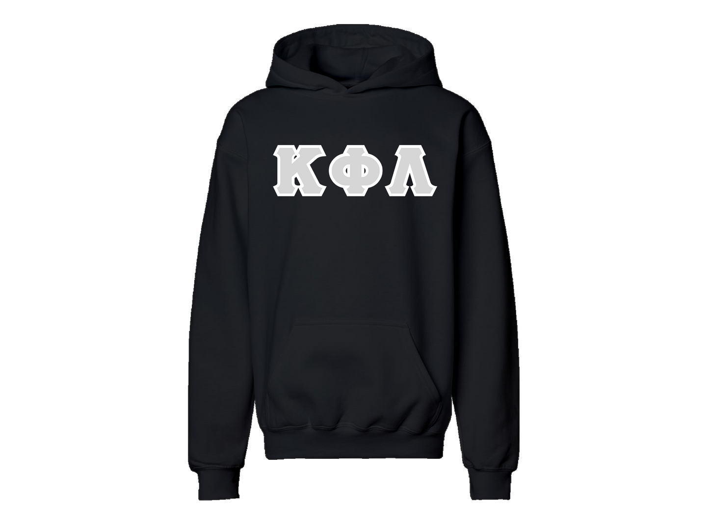Kappa Phi Lambda Black Letter Hoodie