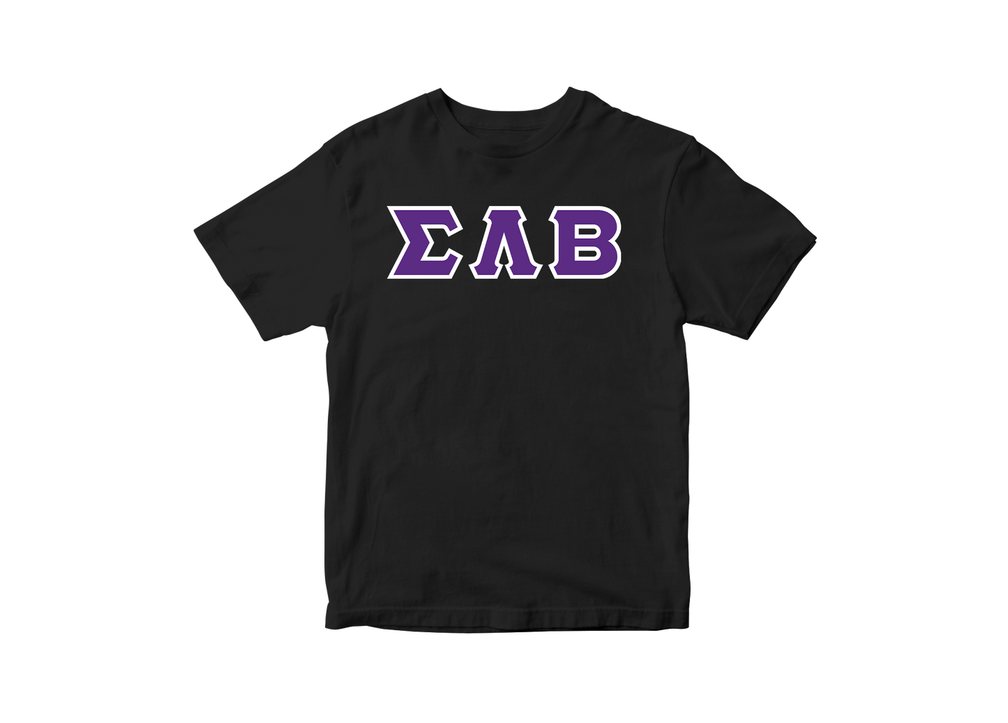 Sigma Lambda Beta Black Greek Letter Tee