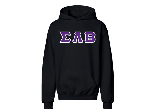 Sigma Lambda Beta Black Greek Letter Hoodie