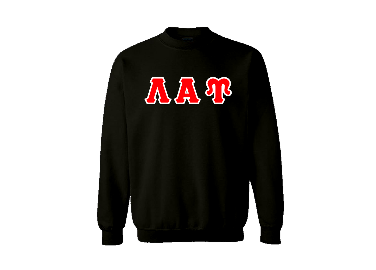 Lambda Alpha Upsilon Black Crewneck