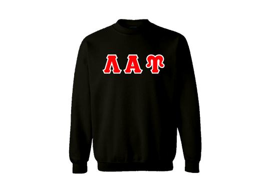 Lambda Alpha Upsilon Black Crewneck