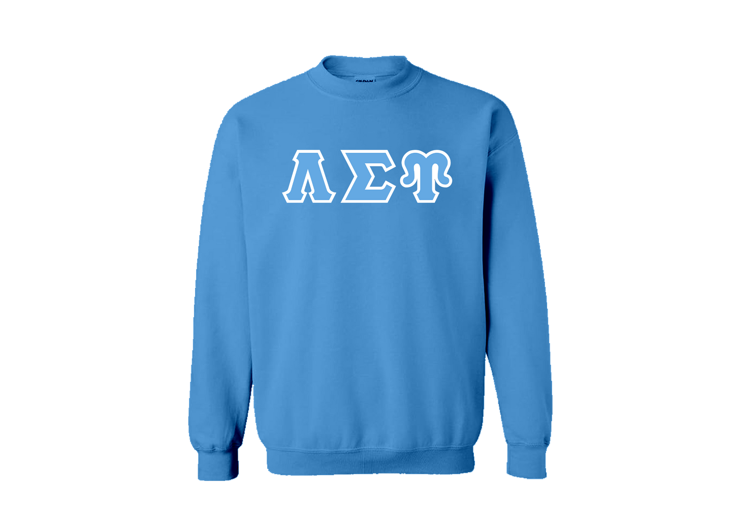 Lambda Sigma Upsilon Baby Blue Greek Letter Crewneck