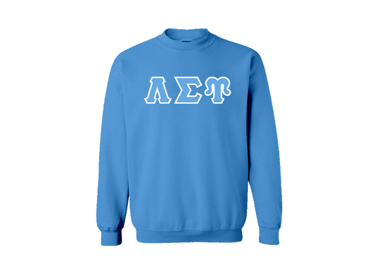 Lambda Sigma Upsilon Baby Blue Greek Letter Crewneck