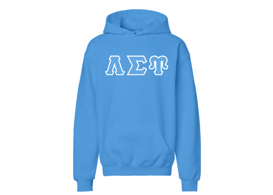 Lambda Sigma Upsilon Baby Blue Greek Letter Hoodie