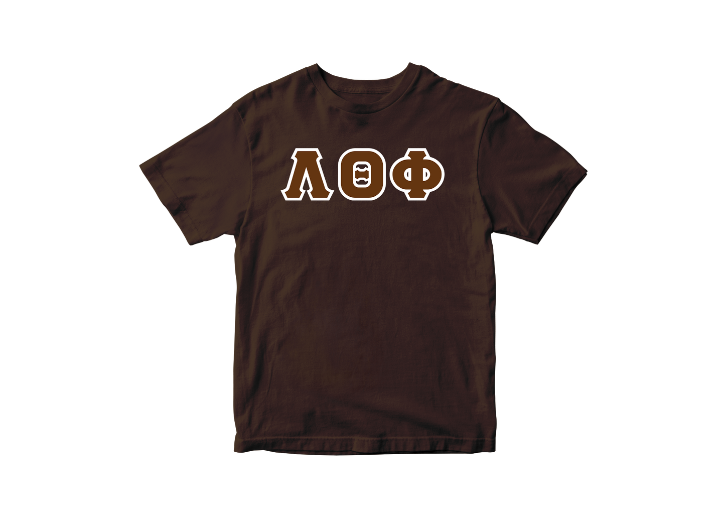 Lambda Theta Phi Brown Greek Letter Tee