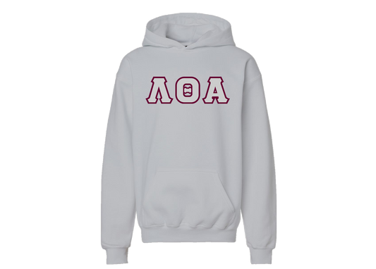 Lambda Theta Alpha Grey Greek Letter Hoodie