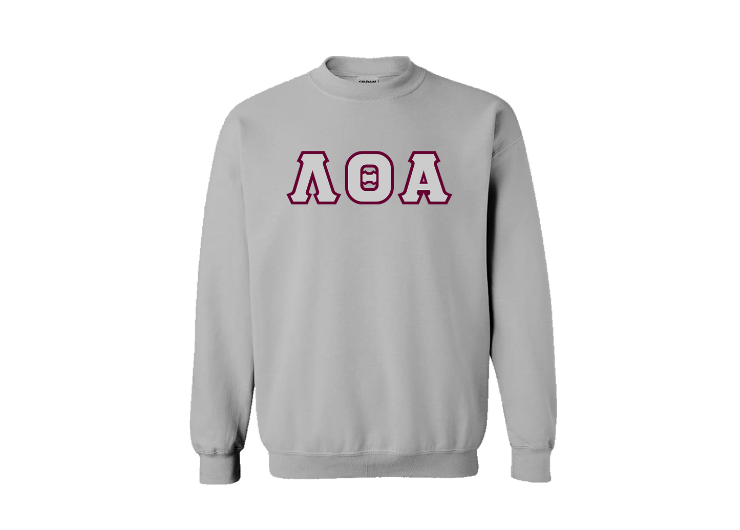 Lambda Theta Alpha Grey Greek Letter Crewneck
