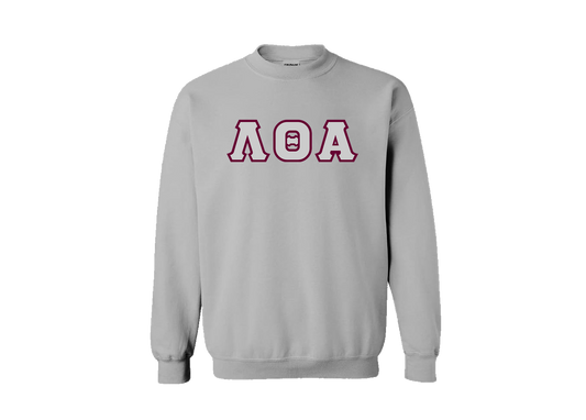 Lambda Theta Alpha Grey Greek Letter Crewneck