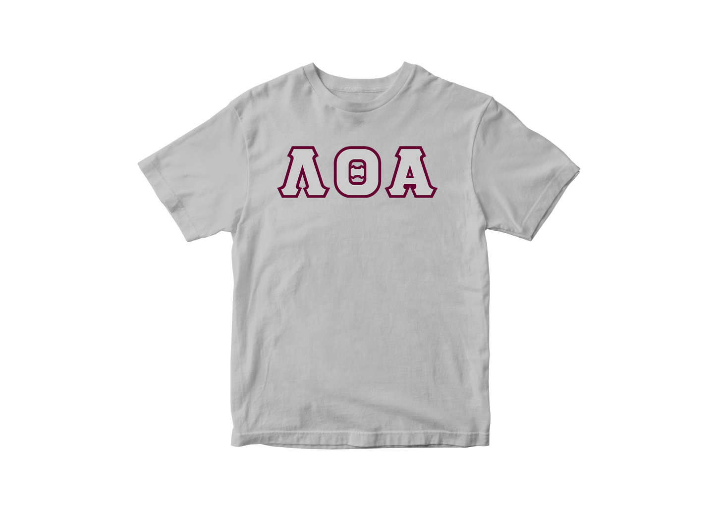 Lambda Theta Alpha Grey Greek Letter Tee