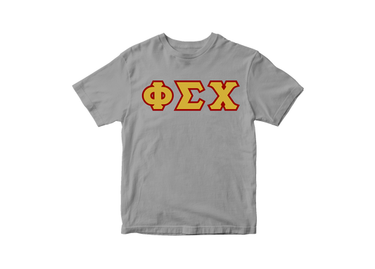 Phi Sigma Chi Heather Letter Tee