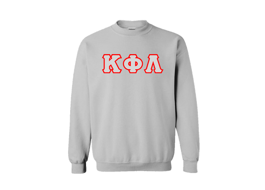 Kappa Phi Lambda Gray Letter Crewneck
